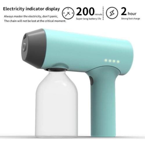 Wireless Atomizer Nano Sprayer Intelligent Induction Atomizer Electric Spray Guns Portable Disinfection Fogger Machine 250ML