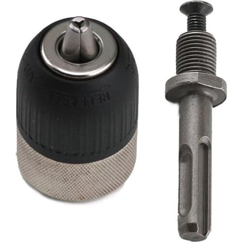 2-13mm 3/8 "- 24 Unf Keyless Quick Release Chuck Drill With SDS Shank Adapter Converter Power Tools Accessories