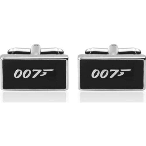 C-MAN Luxury shirt black 007 cufflink for mens Brand cuff buttons cuff links High Quality abotoaduras Jewelry