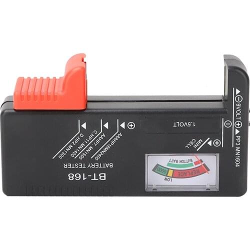 BT-168 Digital Battery Capacity Volt Tester For 1.5V AA AAA 9V Battery Button Cell Universal Tester Battery Measuring Instrument