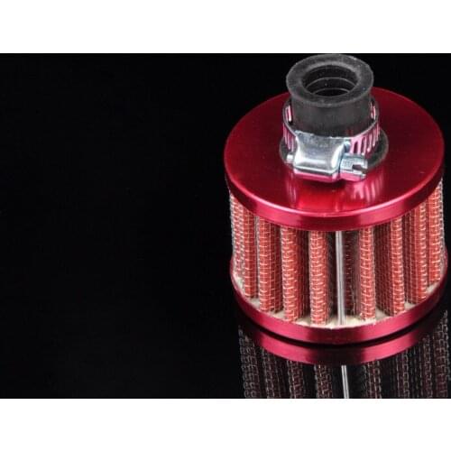 For 12mm Red MINI OIL AIR INTAKE CRANKCASE VENT COVER BREATHER FILTER [QPL145]