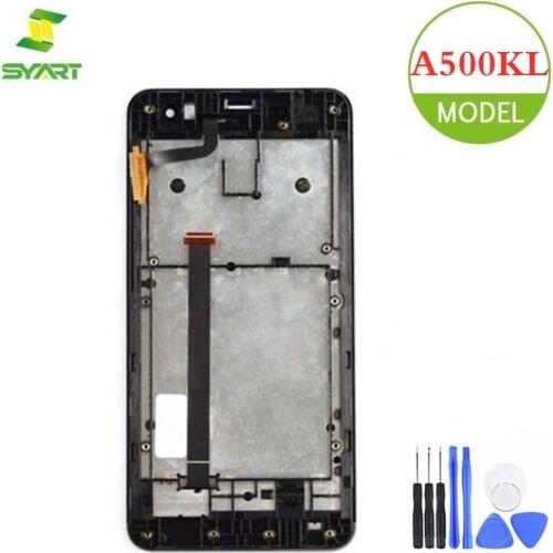 For Asus Zenfone 5 A500KL LCD Display Touch Screen Digitizer Assembly With Frame For Zenfone5 A501CG A500CG 5.0" LCDs Screen