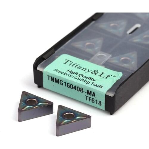 TNMG160404-MA TF618 TNMG160408-MA MS CNC Lathe Turning Machining Colorful Carbide Inserts Cut Plated Rod And Steel of Good Tools