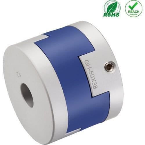 HZCD GH D40 L35 Aluminum Alloy Cross Slider Oldham Elastic Universal Jackscrew Coupling Flexible Shaft Coupler