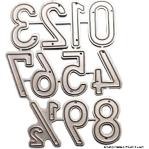 Number Metal Cutting Dies Stencil DIY Scrapbooking Album Paper Card Template Mold Embossing Craft Decoration
