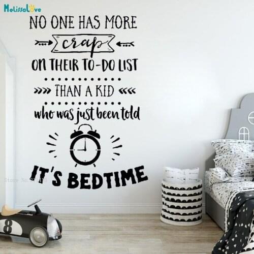 Its Bedroom Wall Sticker No One Has More Crap Than A Kid Art Vinyl Home Decor Nursery Art Murals For Kids Room YT4260
