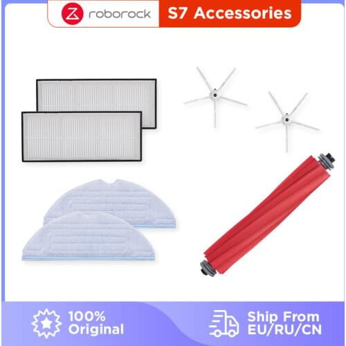 Roborock S7 Accessories Kits Mop Cloth,Filter, Side Brushes 100% Authentic Spare Parts For S7