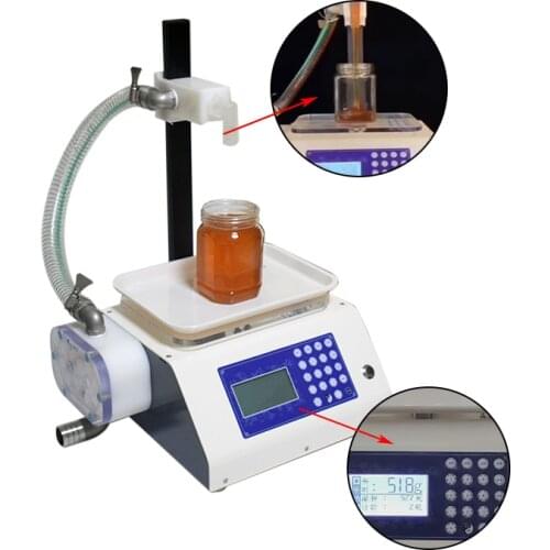 Food Grade 12V/220V Automatic and Manual Weighing Peristaltic Pump Viscous Paste Filling Machine Outdoor or Indoor Use