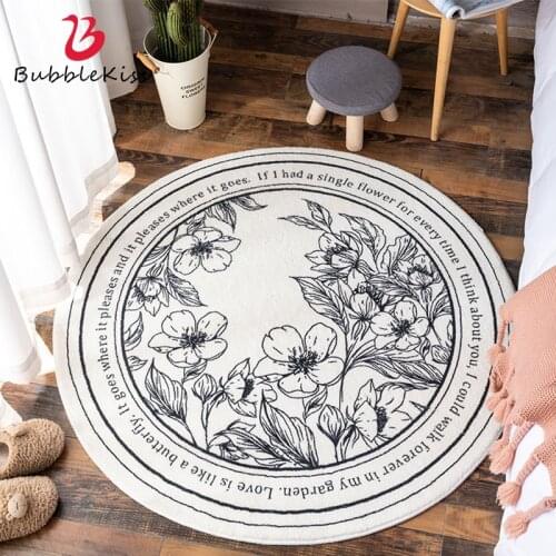 Bubble Kiss Floral Cashmere Carpet Bedroom Fluffy Rugs For Home Living Room Decoration Children Room Floor Mat Thick Carpets