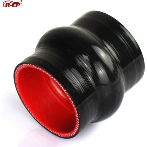 R-EP 0 degree Straight Silicone Hump Hose 38 45 51 57 63 70 76 83 89MM Rubber Joiner Tube for Intercooler Cold Air Intake Pipe