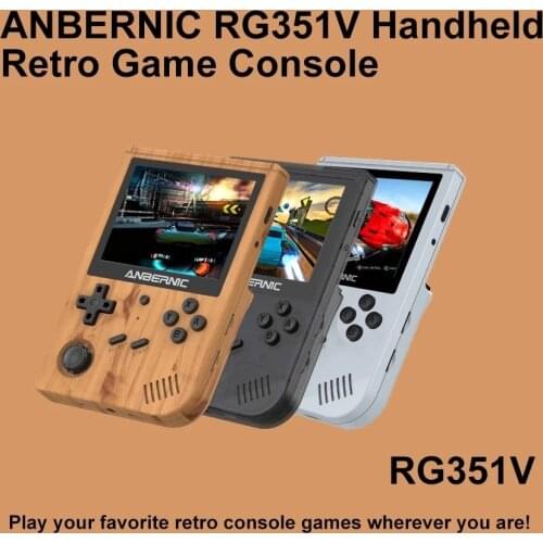 RG351V Retro Games Built-in WIFI Vibration 128G RK3326 Open Source 3.5 Inch ANBERNIC handheld game console Emulator For PS1