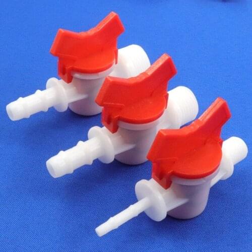 50~1pcs G 3/8" Male Thread POM Pagoda Joint Garden Hose Fittings lrrigation Pipe Switch Connector Plastic Ball Valve