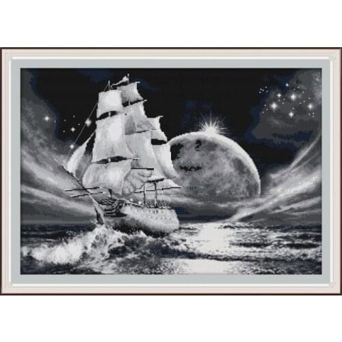 Go on a long journey cross stitch kit aida 14ct 11ct count print canvas cross stitches needlework embroidery DIY handmade
