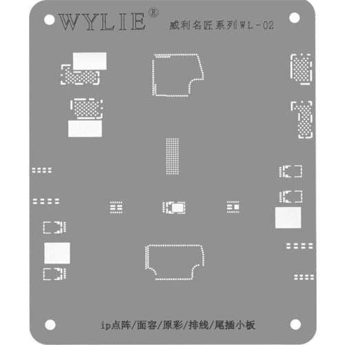 WYLIE Dot Projector Matrix Face ID/True Color Black Planting Tin Template For iPhone X/XS/11/11Pro MAX BGA Reballing Stencil