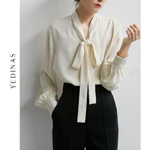 Блузки с бантом Yedinas China At AliExpress