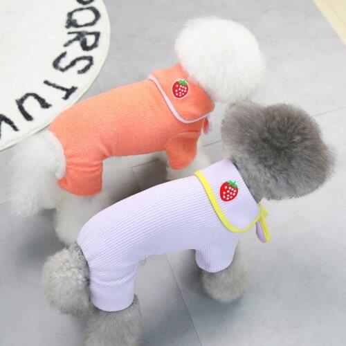 Small Dog Winter Jumpsuit Pajamas Yorkshire Terrier Pomeranian Shih Tzu Maltese Bichon Poodle Schnauzer Dog Clothes Pet Clothing