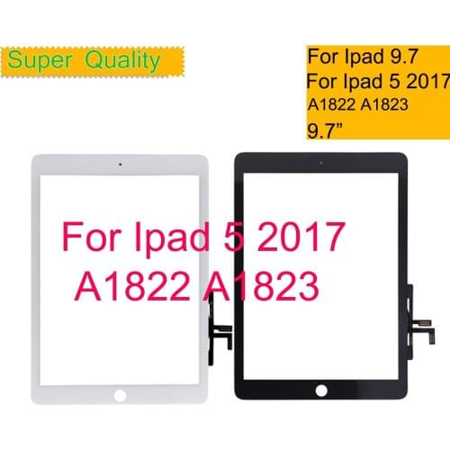 10Pcs/lot For iPad 9.7 2017 A1822 A1823 Digitizer Front Glass Panel For New iPad 5 2017 Touch Screen Sensor Lens Replacement