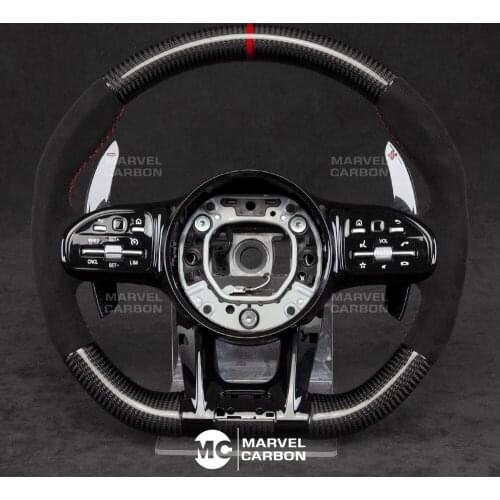 100% REAL CARBON FIBER STEERING WHEEL COMPATIBLE WITH Benz AMG