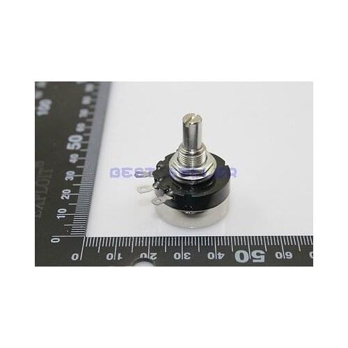 2pcs RV24YN 20S B204 200K ohm Carbon Composition Rotary Taper Potentiometer