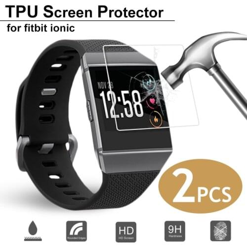 Hot Sale 2PCS Smart Bracelet HD Explosion-Proof Ultra-Thin Screen Protectors Clear View For Fitbit Ionic Smartwatch