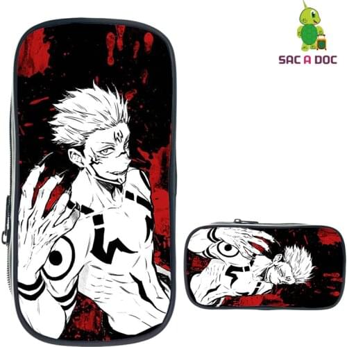 3d Jujutsu Kaisen Beauty Case Women Anime Zipper Make Up Box Storage Pencil Box Girls Birthday Cosmetic Case Gifts Stationery