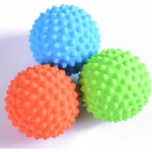 9cm Hand Grip strengthener Massage Ball Spike Ball Fascia Ball Yoga Fitness Ball Muscle Relaxation Ball Hard and Soft At Home