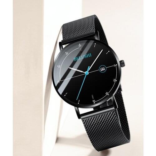Mr Luo Shi new men watch quartz watch against the beach mesh belt business and leisure travelers