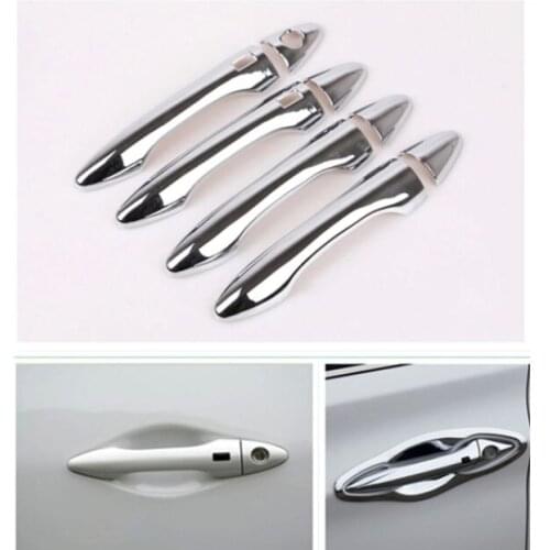 For Hyundai IX35 Tucson 2009 -2015 New Chrome Car Door Handle Cover Trim with Smart Keyholes