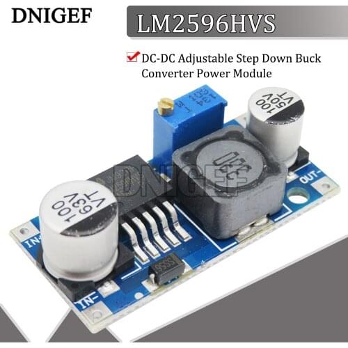 DNIGEF LM2596HVS LM2596 HV LM2596HV DC-DC Adjustable Step Down Buck Converter Power Module 4.5-50V To 3-35V