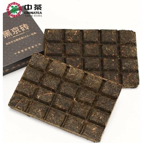 HEI JIN ZHUAN * Wooden House Century Chinese Hunna Anhua Dark Tea 200g Brick Tea C4-8