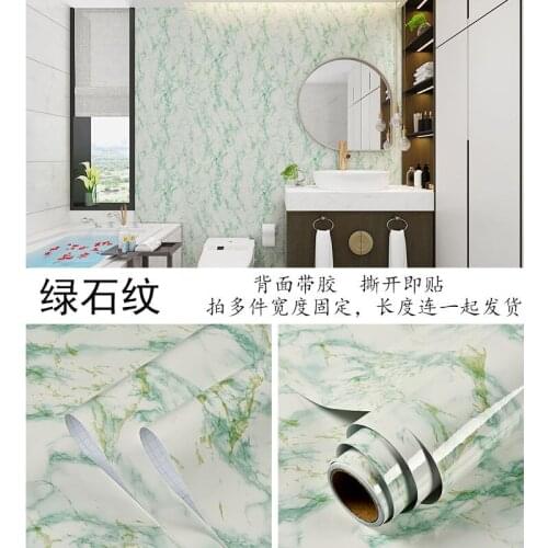 Imitation Marble Wallpaper Vinyl Waterproof Self-adhesive Film Living Room Wall Decor Kitchen Cabinets Desktops Contact Papers