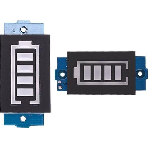2 Pcs Lithium Battery Capacity Indicator Module Display 16.8V Battery Power Tester Li-Po Li-Ion, 2S Series & 4S Series