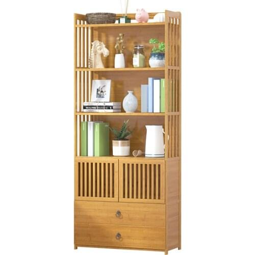 Bookshelf Bookcase Simple Modern Bookshelf Floor Simple Bookshelf Living Room Storage Of Solid Wood Shelves