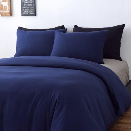 17 Colors Fashion Solid Color Duvet Cover Set 3Pcs/Set Super Soft Bedding Set Brushed Cloth Quilt Cover Pillowcase