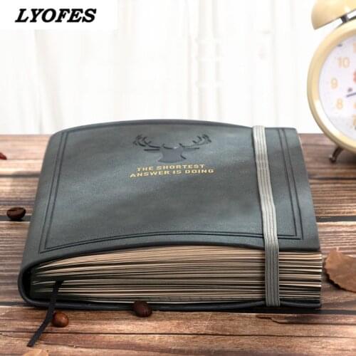 Journals Notebooks Notepad Leather A5 Agenda Planner Daily Business Office Work Notebook Diary 2021 School Supplies Budget Book