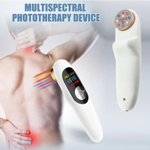 LASTEK Multispectral Phototherapy Yellow,Green,Blue LEDs Laser Therapy Device For Pain Relief Wound Healing Acupuncture Massage