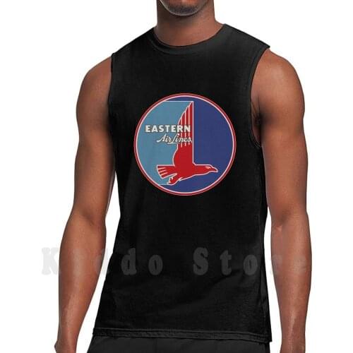 Eastern Vintage Logo-Defunct Logo tank tops vest 100% Cotton Boeing Airbus Mcdonnell Douglas Klm Qantas Travel Freight