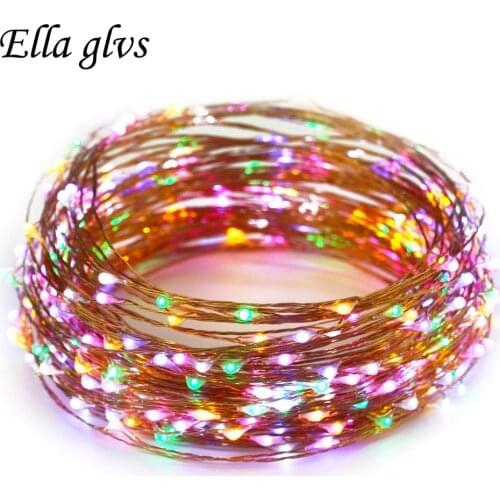 5M 10M Led copper string DC 12V LED wire Light Lamp For Christmas Wedding Party Home Decoration