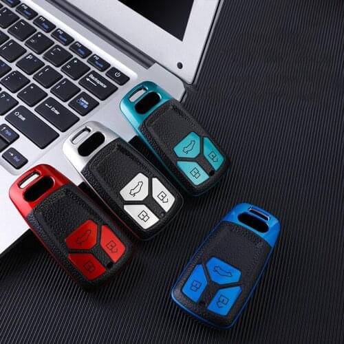 Soft TPU Car Remote Key Full Cover Case Shell For Audi A4 A5 S4 S5 B9 8W Q7 4M Q5 TT TTS RS Coupe Roadster 2017 2018