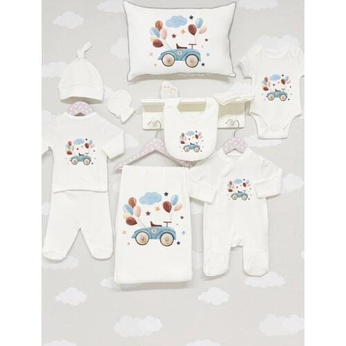 Organic 11 Piece Jacquard Hospital Output-For Baby Series