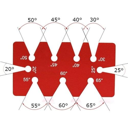 NEW 20-65 Degree Angle Ruler Woodworking Diagonal Aluminium Alloy Angular Module Measuring Instrument Angle Scale Board
