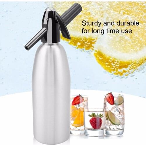 Portable 1L Soda Maker Cold Drink Carbonated Bubble Water Machine DIY Cocktail CO2 Soda Siphon Maker Bar Tools