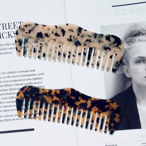 Fashion Acetate Resin Hair Combs Korean Hairdressing Comb Hair Brush Antistatic Massage Comb For Women Hair Styling Tool