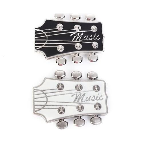 Western cowboy belt buckle guitar zinc alloy belt accessories for both men and women suitable for 4.0 belts