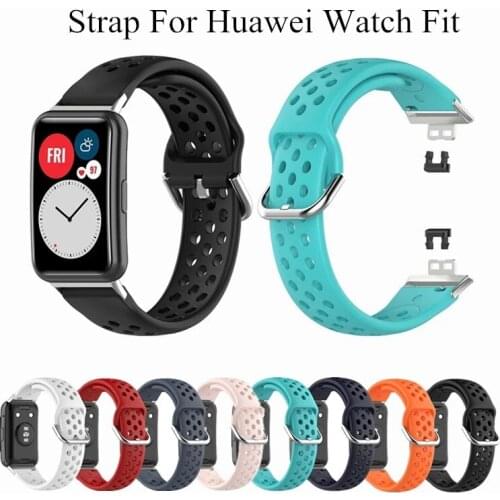 Silicone Band For Huawei Watch FIT Strap Watchband For Huawei fit 2020 Wristband Replace Bracelet Accessories