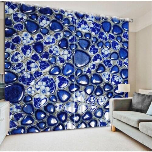 Modern Blackout Curtains cobblestone Curtains For Living room Bedroom Curtains For Baby Room Decorative Curtain