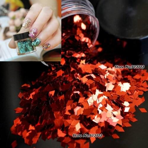 Sun Hung UV Nail Art Tips Toes Large Prismatic Sheet Glitter Decor Material B0306