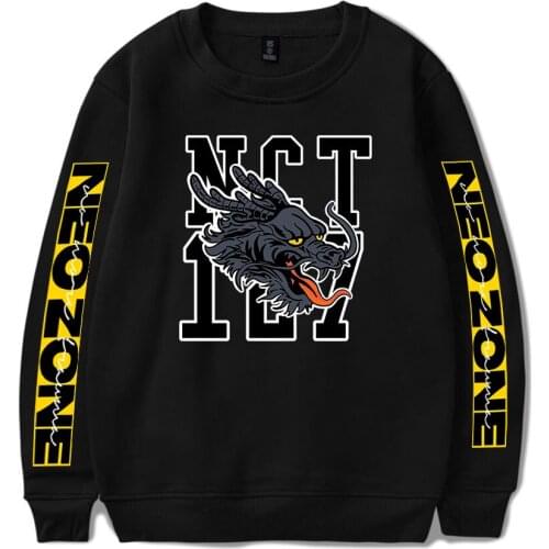 Print 2020 Kpop NCT 127 New Album NCT#127 Neo Zone The Final Round O-neck Sweatshirt Harajuku Round Collar Men/Women Sweatshirt