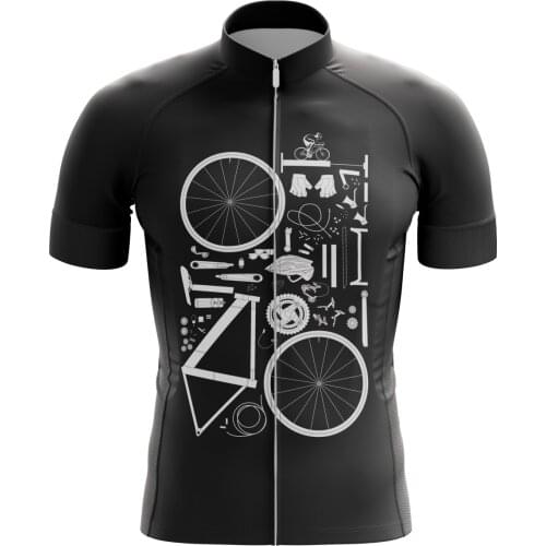 HIRBGOD Men Cycling Jersey 2021 Short Sleeve Tool Riding Clothes Breathable Mountain Bicycle Jersey Maillot Ciclismo,TYZ569-01