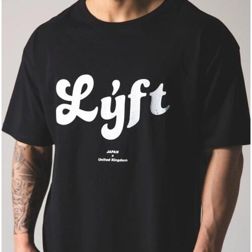 2020 Japan Gym T Shirt Mens Short Sleeve Cotton T-shirt Casual Loose Print Shirt Male Fit Workout Tee Tops Summer Men Clothing